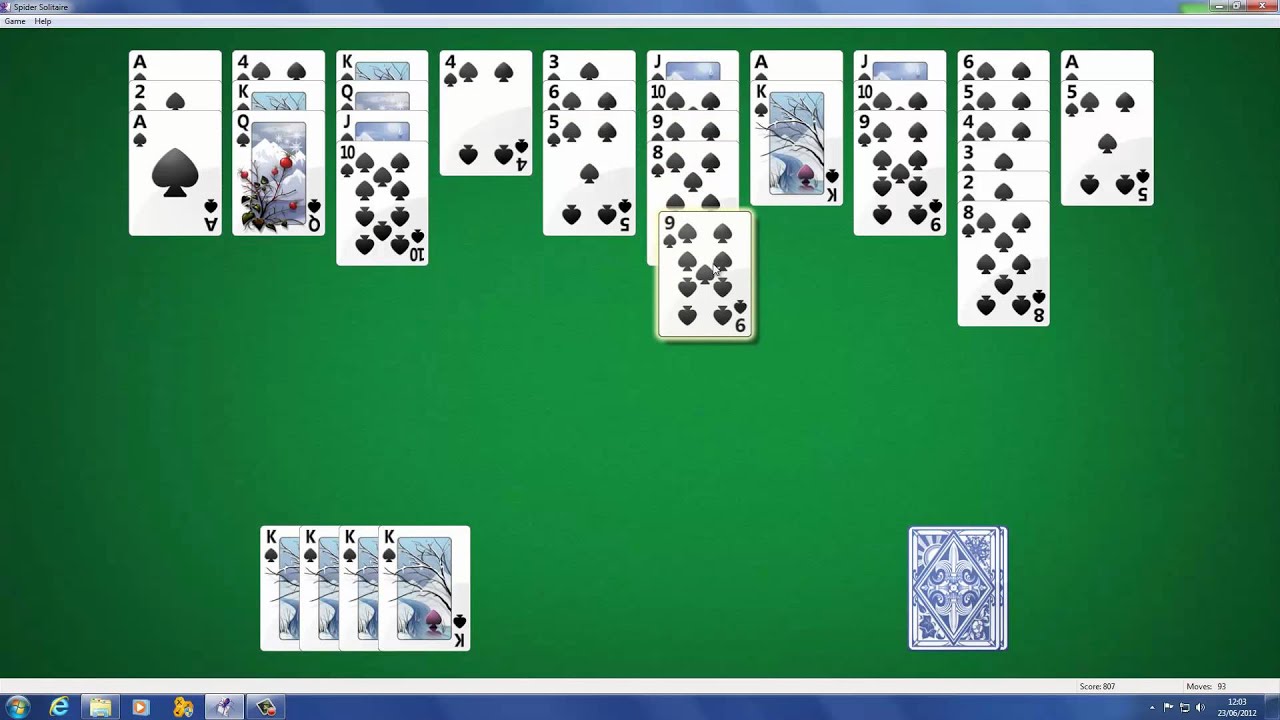 download windows xp games spider solitaire